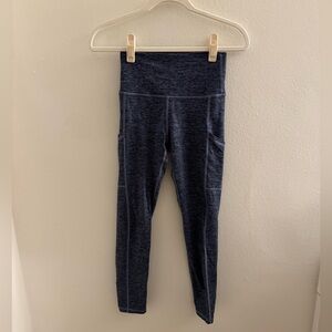 Offline by Aerie Blue & Gray High-Waisted Leggings in Size Small